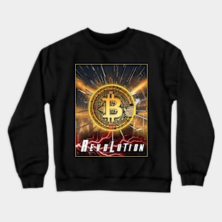 Bitcoin Crypto Revolution Lightning Crewneck Sweatshirt